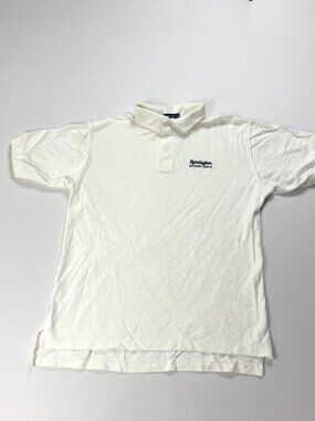 Vintage Remington Shooting School Polo Shirt White Sz L USA Swingster Hunting